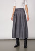LyviaCC Pleat Pin Skirt - Mid Grey