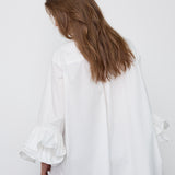 HalenCC Flare Shirt - White