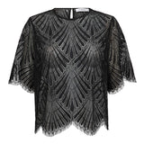 LetiCC Lace Blouse - Black