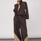 AloraCC Block Pant - Dark Brown