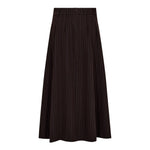 AnyaCC Trinny Pleat Skirt - Dark Brown - Co'couture