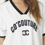 AvanaCC Oversize Sporty V - Tee - White - Co'couture