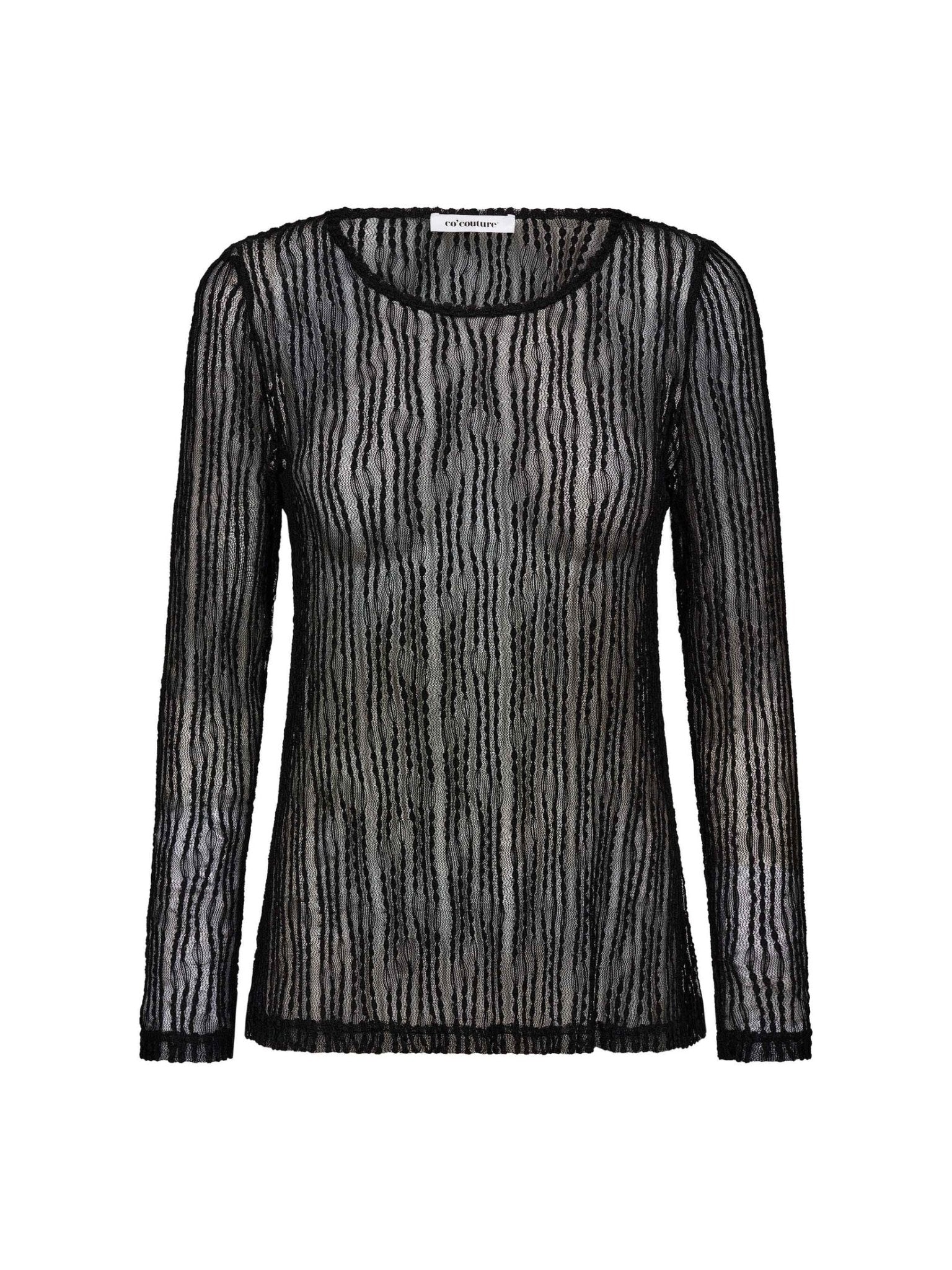 BarbCC O - Neck Blouse - Black - Co'couture