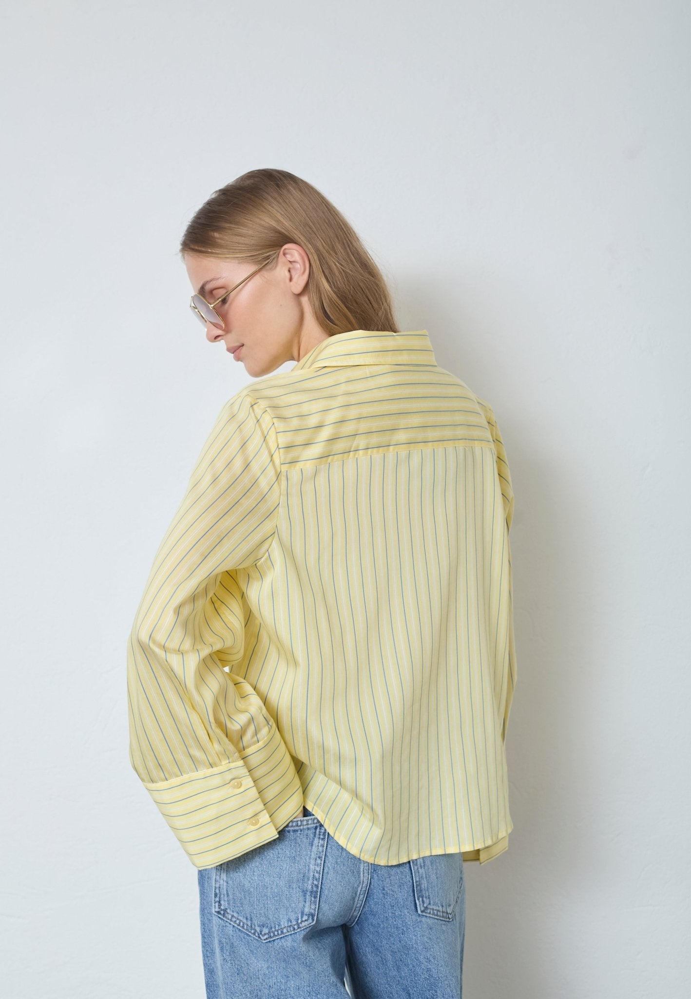 BlaineCC Bell Sleeve Shirt - PaleYellow - Co'couture
