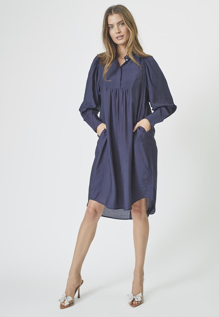 Callum Volume Dress - Navy - Co'couture