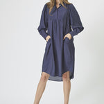 Callum Volume Dress - Navy - Co'couture