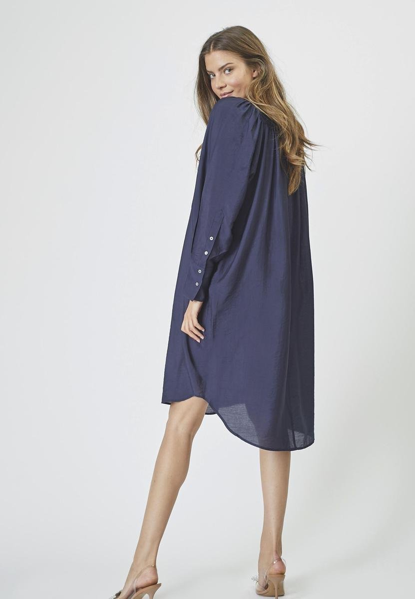 Callum Volume Dress - Navy - Co'couture