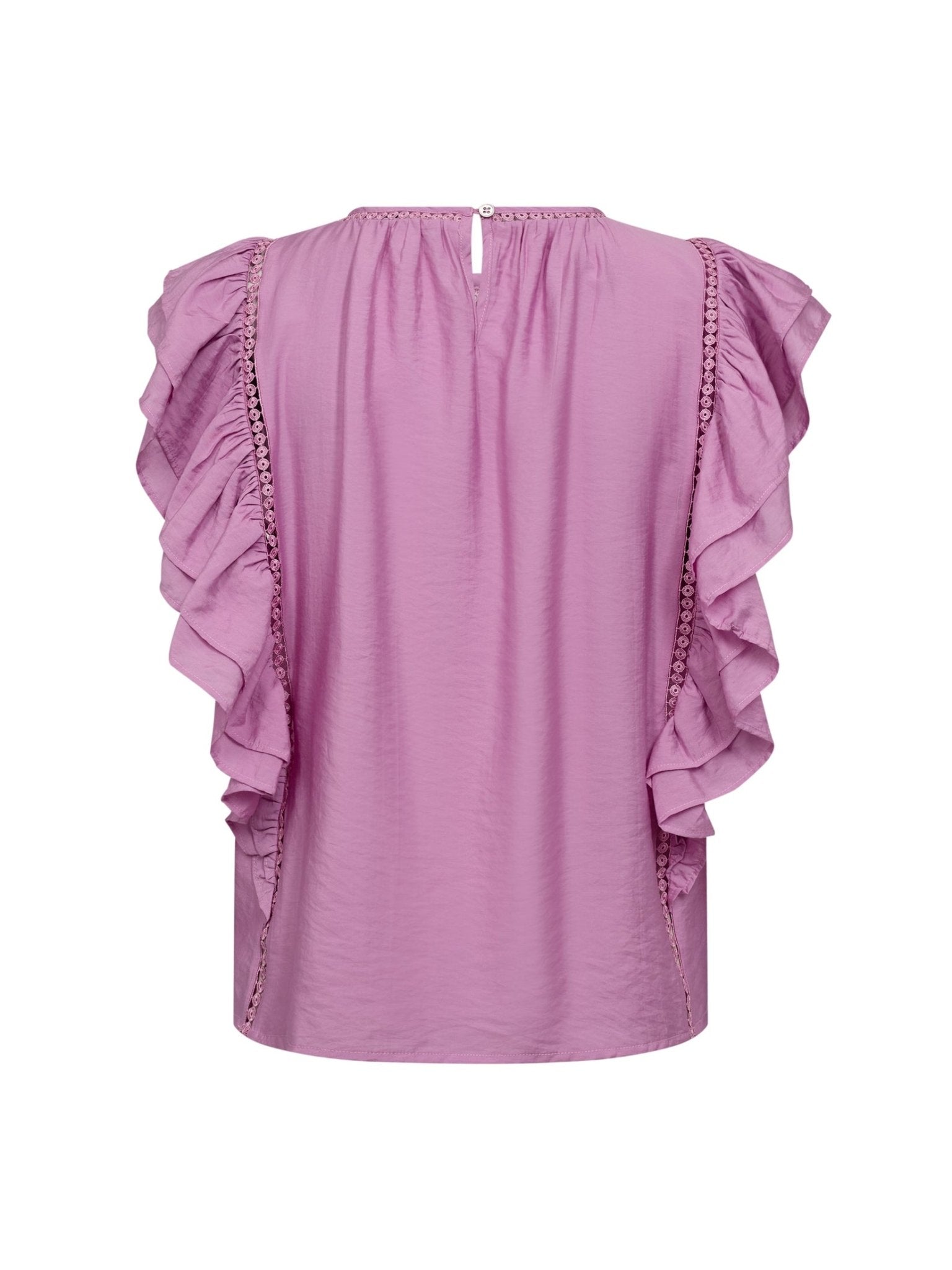 CallumCC Frill Pintuck Top - Orchid - Co'couture