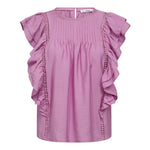 CallumCC Frill Pintuck Top - Orchid - Co'couture