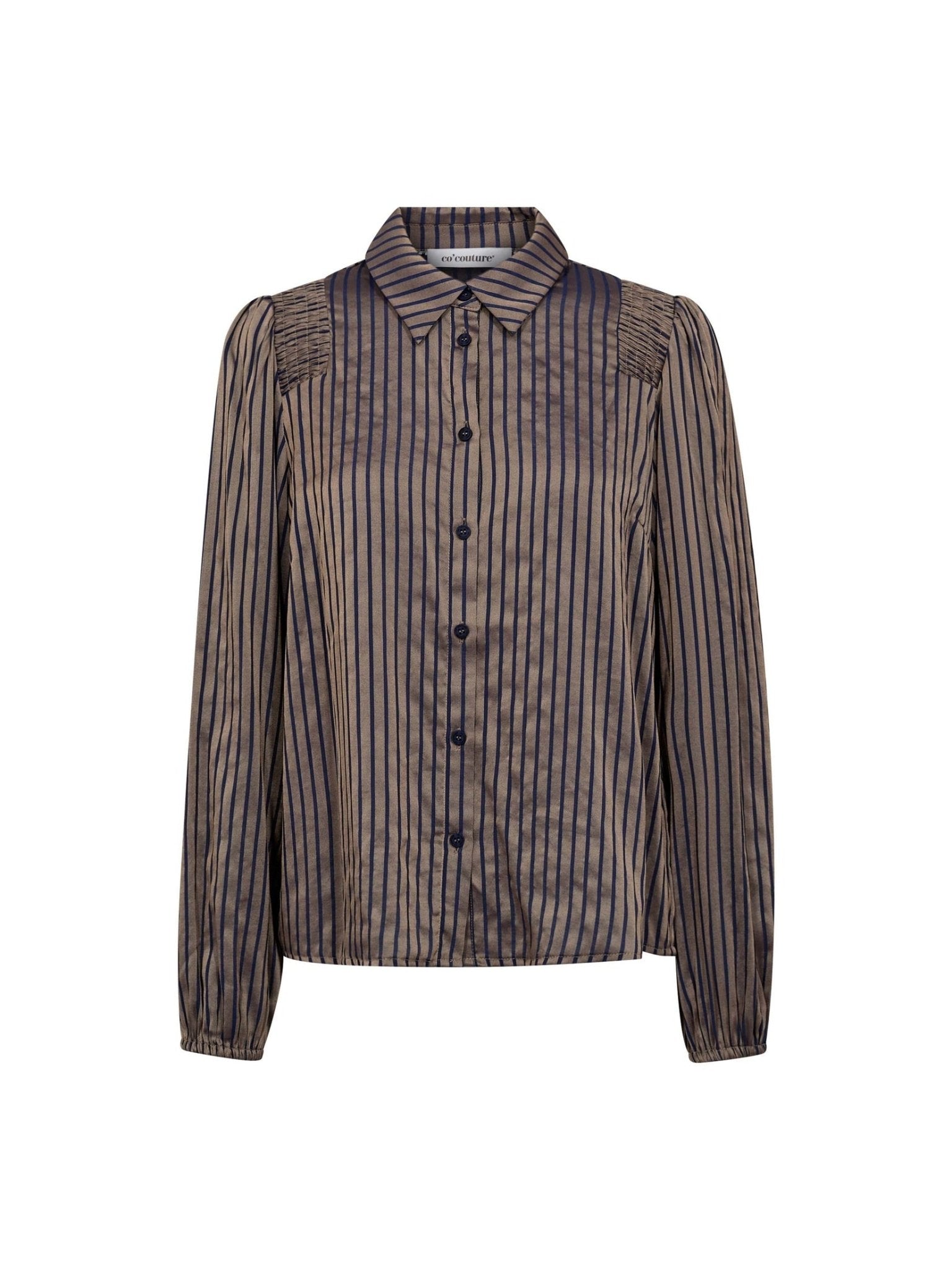 CalviaCC Stripe Smock Shirt - Navy - Co'couture