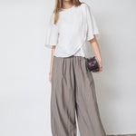 ConnyCC Drape SS Blouse - White - Co'couture