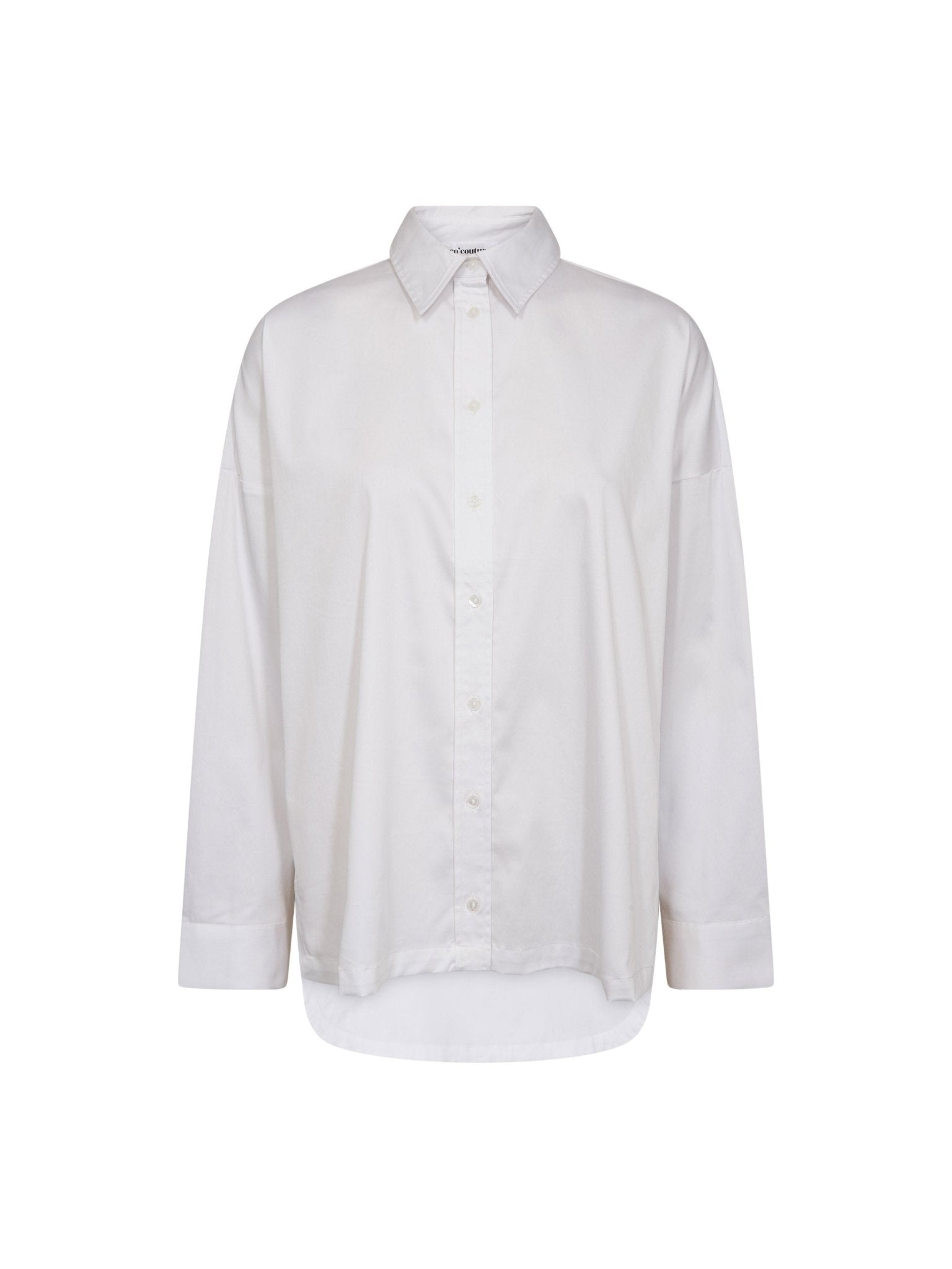 DaliaCC Oversize Slit Shirt - White - Co'couture