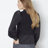 ElisabethCC Mix Zip Knit - Black - Co'couture