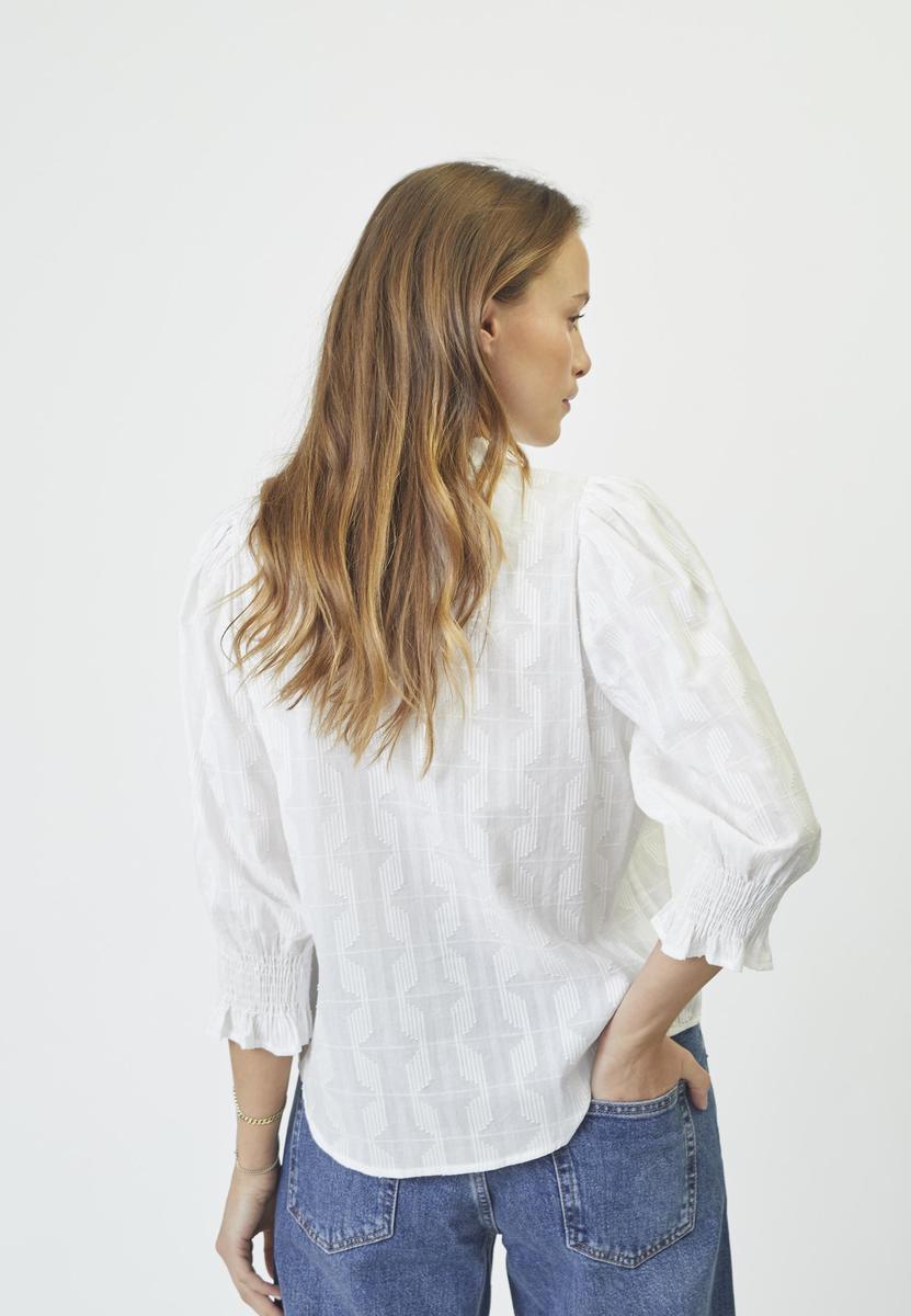 EmmaCC Frill SS Blouse - Off white - Co'couture