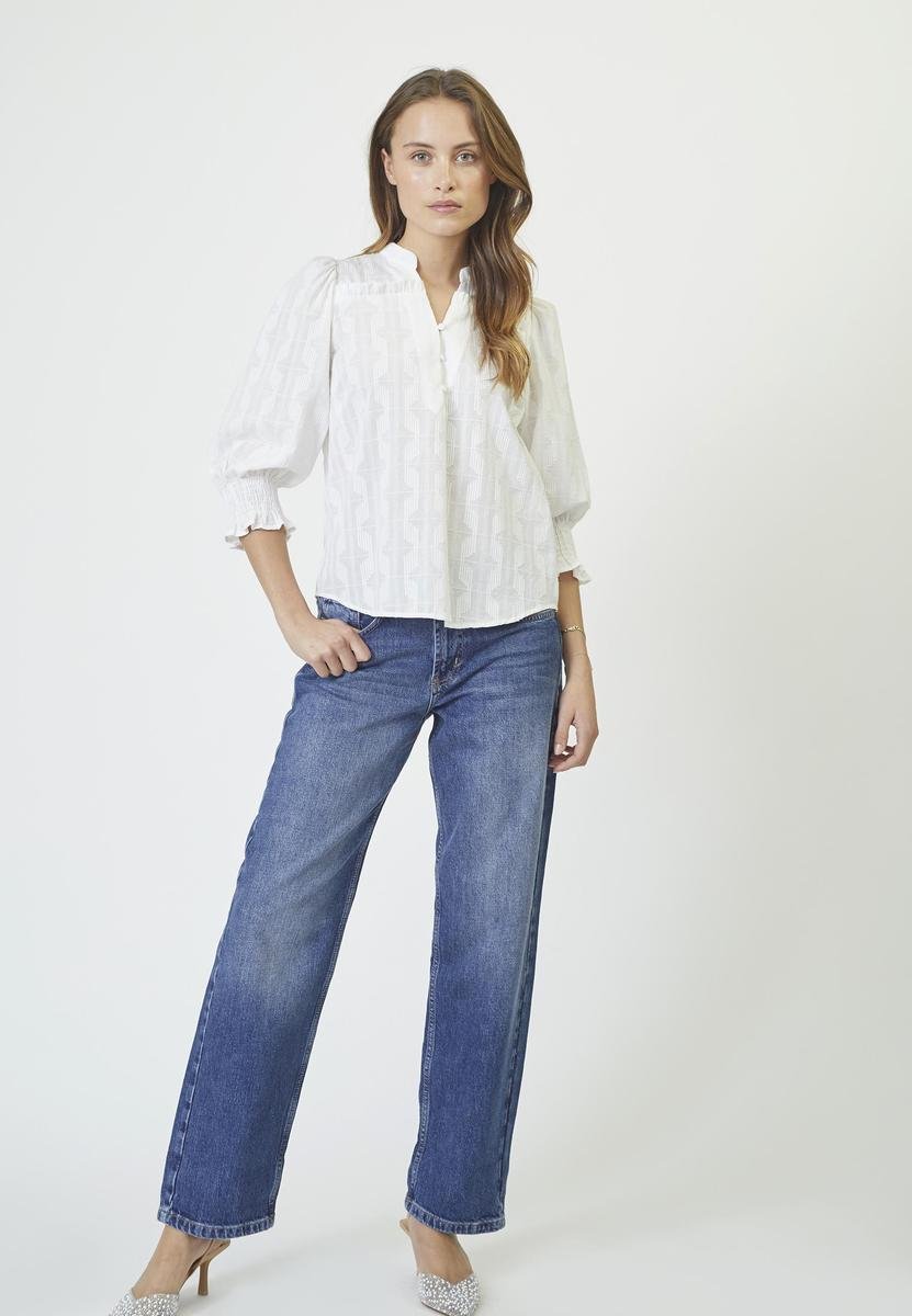 EmmaCC Frill SS Blouse - Off white - Co'couture