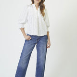 EmmaCC Frill SS Blouse - Off white - Co'couture