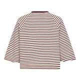ErinCC Stripe Tee - WhiteBurgundy - Co'couture