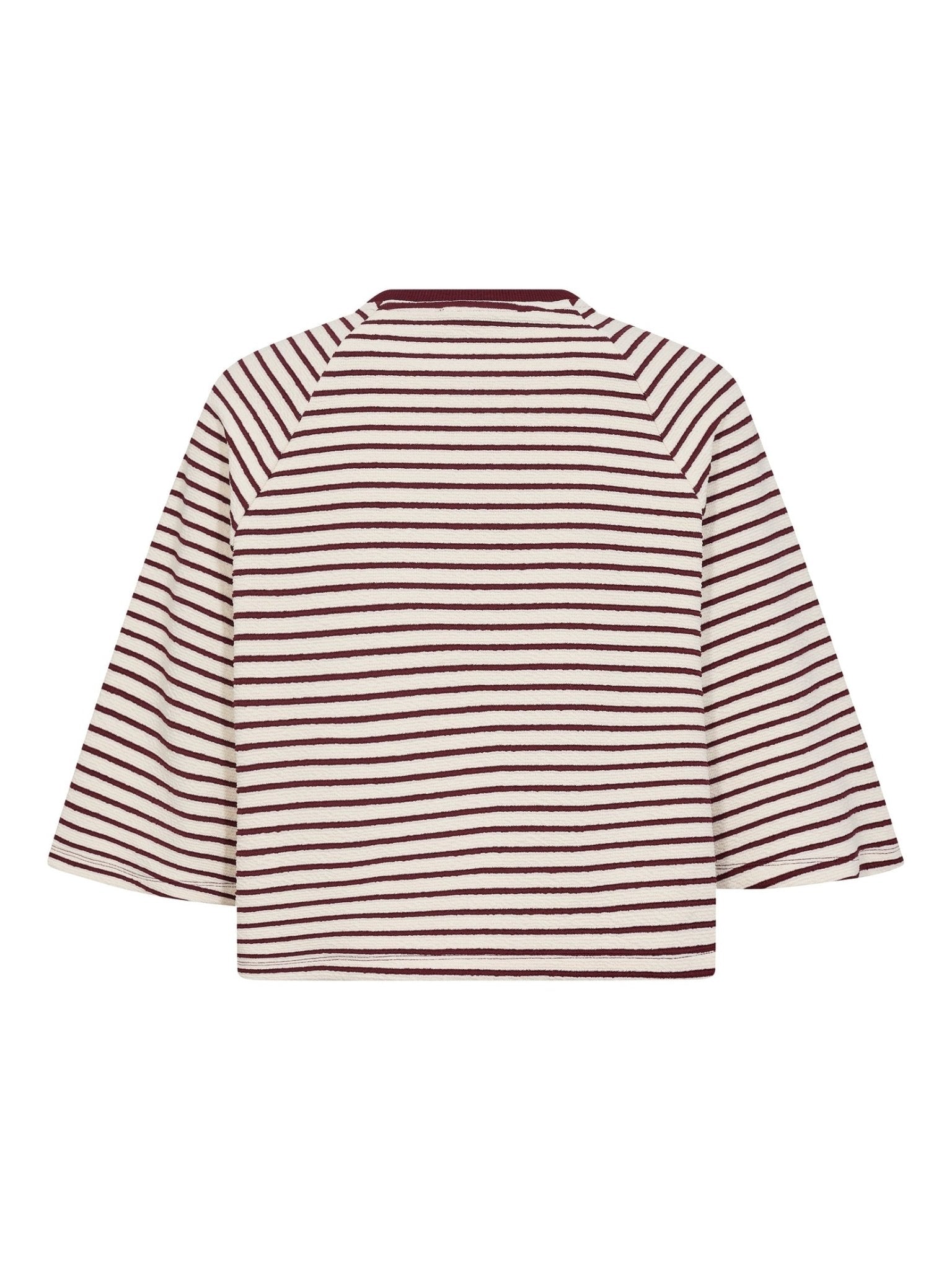 ErinCC Stripe Tee - WhiteBurgundy - Co'couture