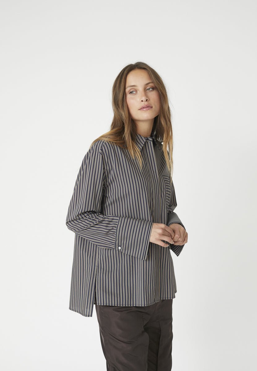 FinaCC Stripe Shirt - Black - Co'couture