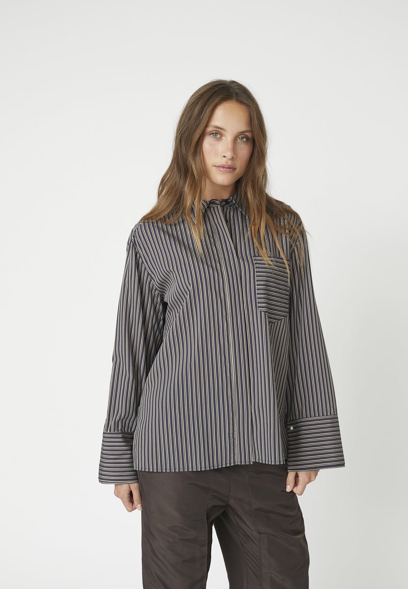 FinaCC Stripe Shirt - Black - Co'couture