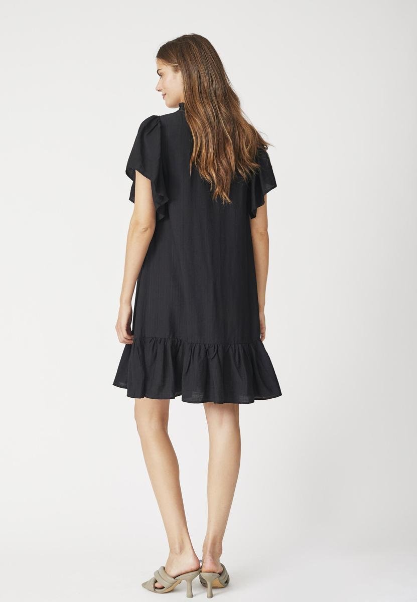 HeraCC Crop SS Frill Dress - Black - Co'couture