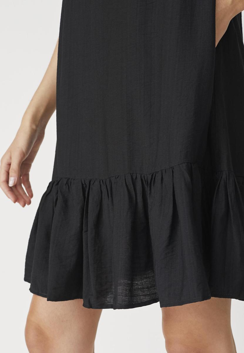 HeraCC Crop SS Frill Dress - Black - Co'couture