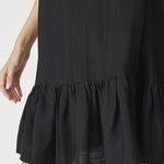 HeraCC Crop SS Frill Dress - Black - Co'couture