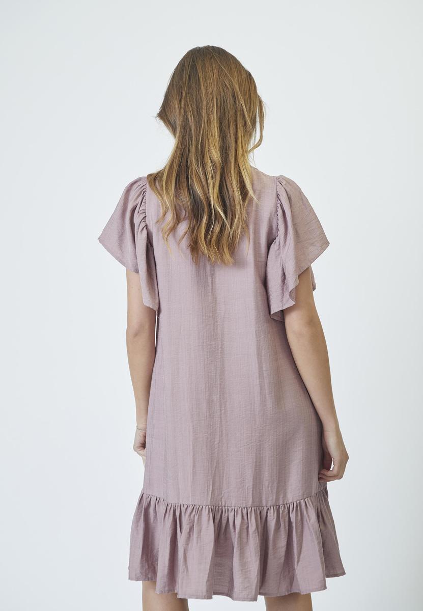 HeraCC Crop SS Frill Dress - Old Rose - Co'couture