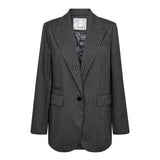 IdaCC Pin Single Oversi Blazer - Mid Grey - Co'couture