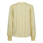 KesiCC Lace V - Shirt - PaleYellow - Co'couture