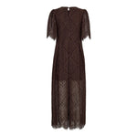 LetiCC Lace Maxi Dress - Dark Brown - Co'couture
