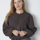 LunaCC Balloon Zip Jacket - Dark Brown - Co'couture