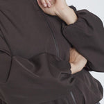 LunaCC Balloon Zip Jacket - Dark Brown - Co'couture