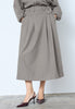 LunaCC Pocket Pleat Skirt - Walnut