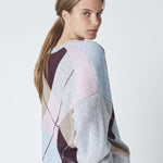 MajaCC Check V - Knit - Mid Grey - Co'couture