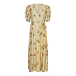 MylaCC Flower Wrap Dress - PaleYellow - Co'couture