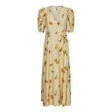 MylaCC Flower Wrap Dress - PaleYellow - Co'couture