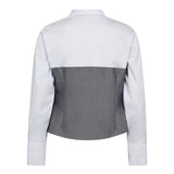 PollyCC Corsage Mix Shirt - White - Co'couture