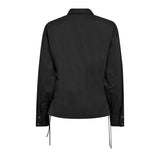 PoppyCC Eyelet Tie Shirt - Black - Co'couture