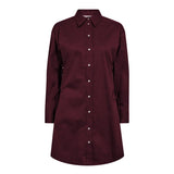 PoppyCC Eyelet Tie Shirt Dress - Winered - Co'couture