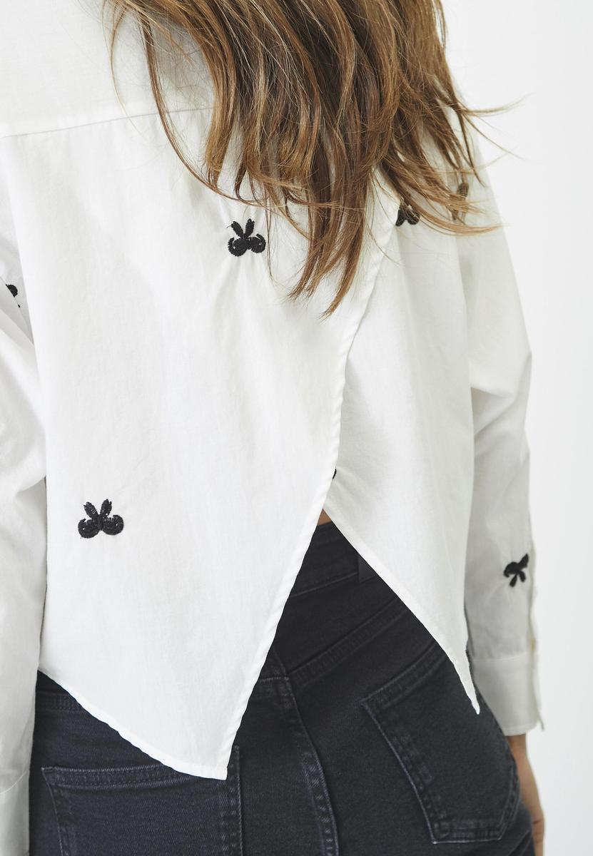 RiaCC Ribbon Shirt - White - Co'couture