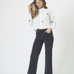 RiaCC Ribbon Shirt - White - Co'couture