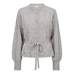 RowCC Cable Tie Cardigan - Pale Grey - Co'couture