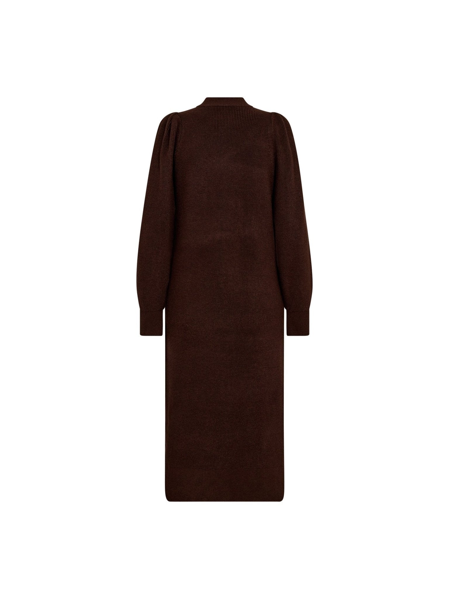 RowCC Rib Midi Dress - Dark Brown - Co'couture