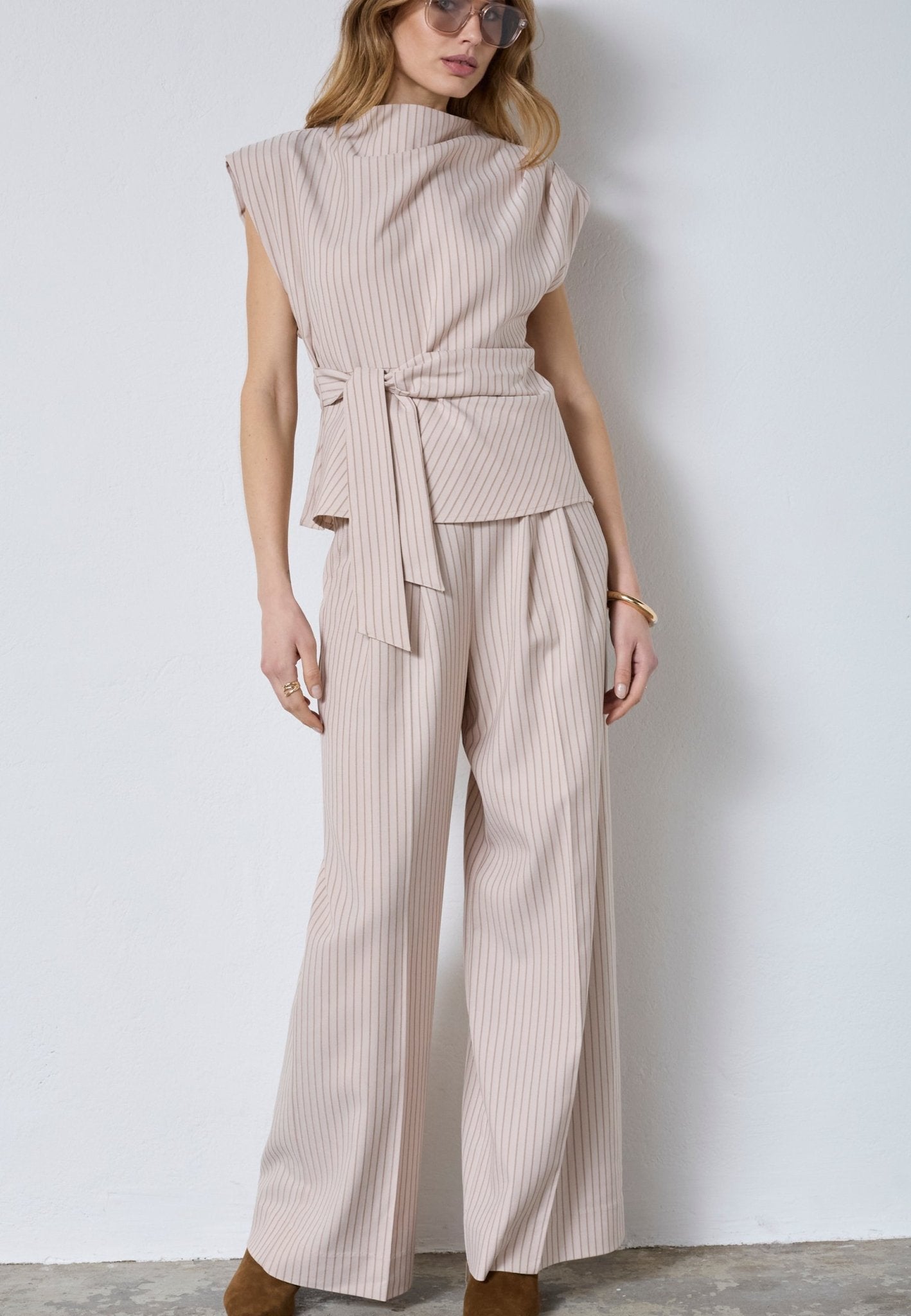 SalvieCC Pleat Top - Bone - Co'couture