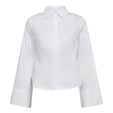 SannaCC Bell Sleeve Shirt - White - Co'couture