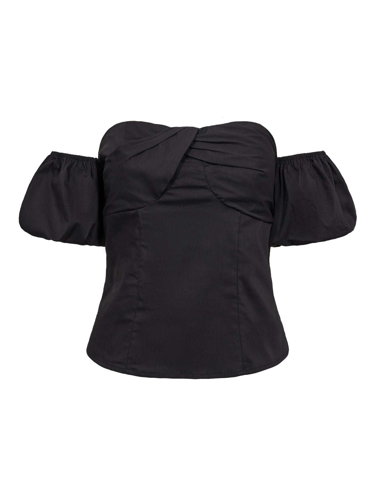 SannaCC Off - Shoulder Top - Black - Co'couture
