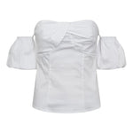 SannaCC Off - Shoulder Top - White - Co'couture