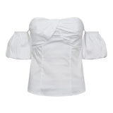 SannaCC Off - Shoulder Top - White - Co'couture