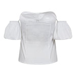 SannaCC Off - Shoulder Top - White - Co'couture